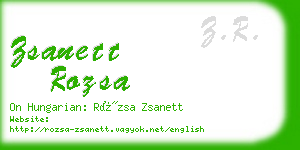 zsanett rozsa business card